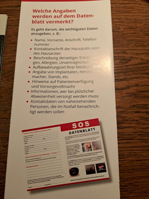 SOS - Rettungsdosen